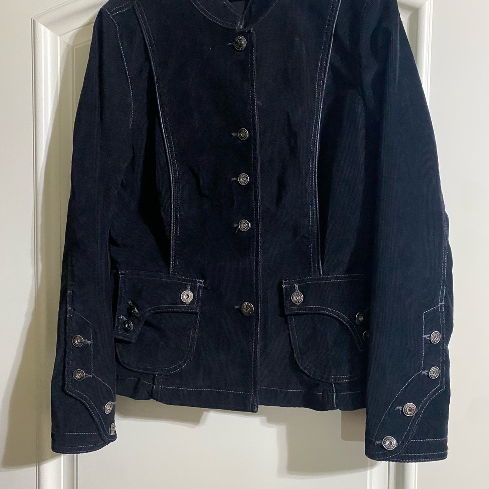 Jeanstar women’s Classic Truker Black Button-Up Jacket